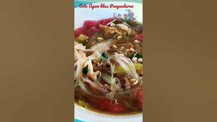 Soto pangandaran khas pake kecambah pendek dan ayam enaknya dimakan panas-panas #shorts