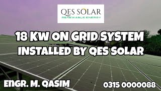 18 Kw On Grid System With Customize U Channel  and  Square Pipe Structure
