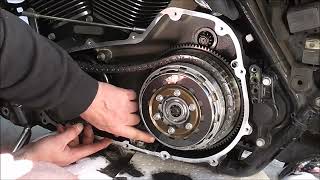 Swapping out the auto primary chain adjuster for a manual adjuster on my 2014 HD ElectraGlide Part 1