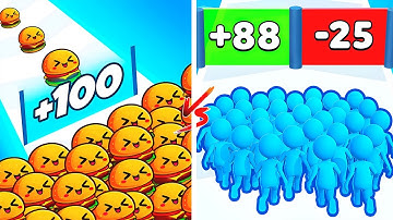Food Run vs Count Master 🔥 Walkthrough Gameplay – All Levels UNLOCKED | EPIC 909
