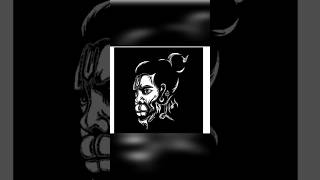 How to Draw Hanuman Ji sketch with Python #python #viral #trending #hanumanstatus #india #shreeram
