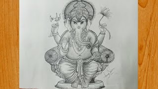 Step By Step Ganesha Sketching part :2 || How to draw Lord Ganesha || Pencil Sketching ||