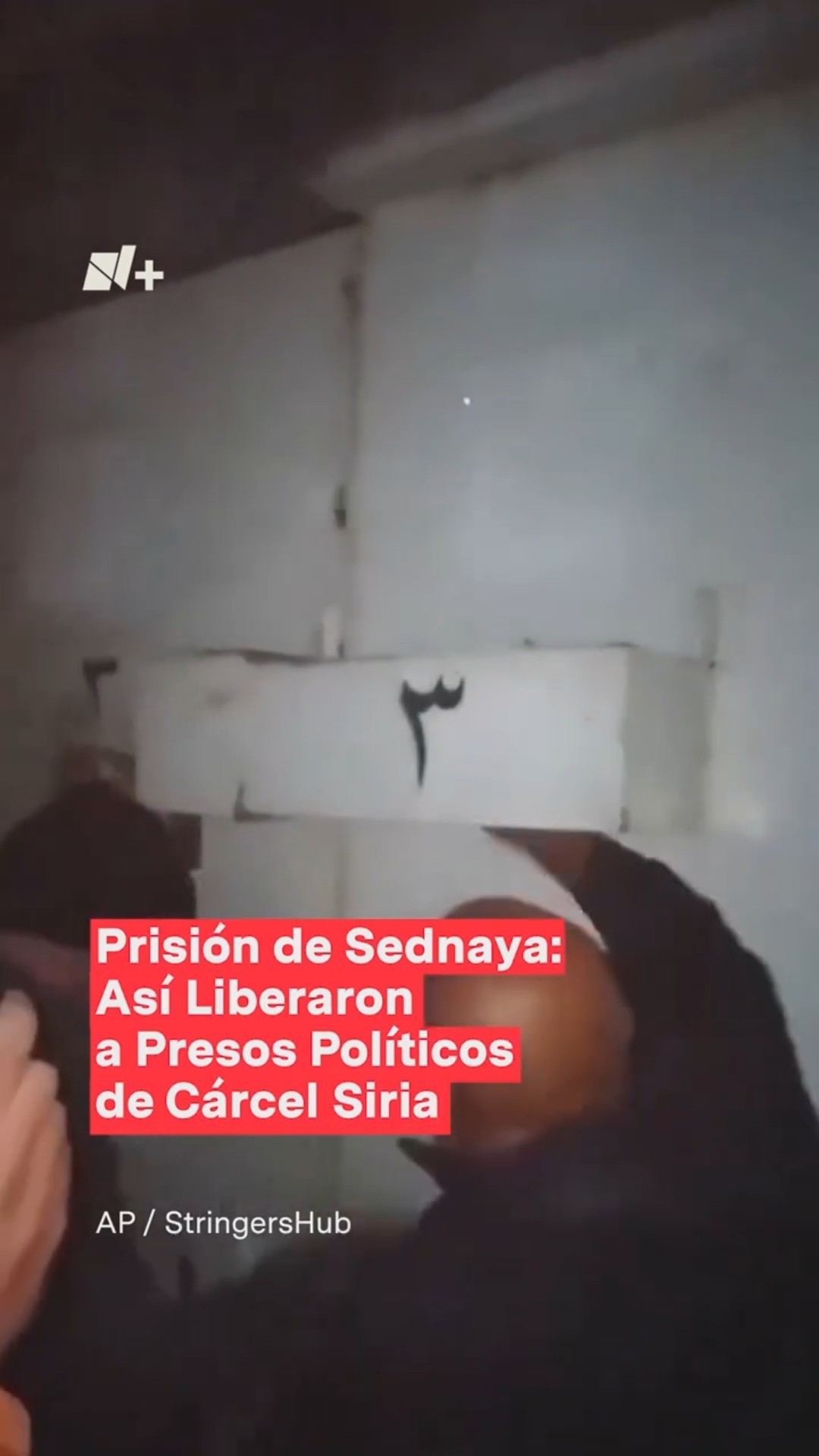 Así liberaron a los presos de la prisión de Sednaya de Siria #nmas #shorts #siria