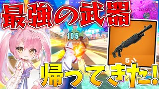 【フォートナイト】最強のショットガン『ポンプ』がレイトゲームで復活！安定の強さでまさかの10キルビクロイ！？【ゆっくり実況/Fortnite】