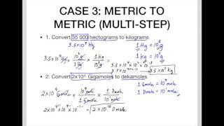 Metric Conversion multi step  Case 3,4,5