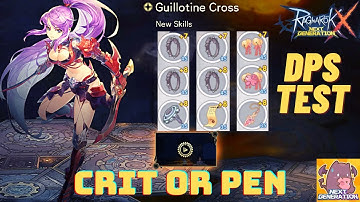 OPEN DISCUSSION FOR THIS DAMAGE TEST BETWEEN CRIT OR PEN | GUILLOTINE CROSS DAGGER | ROX