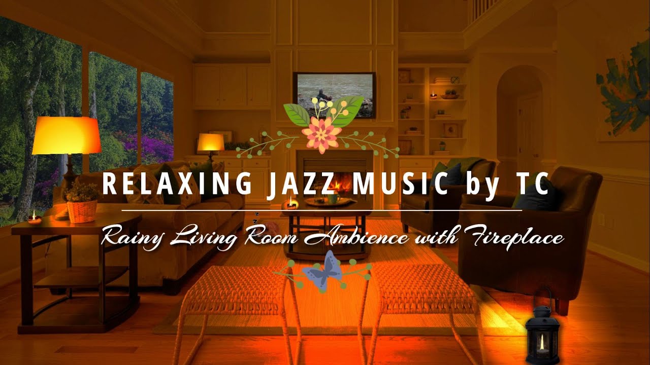 Rainy Jazz with Relaxing Jazz Music Ambient with Rain and Thunder