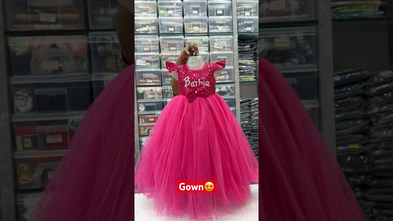 “Barbie Dream Gown – Pretty in Pink!” Girls long gown for birthday party 
