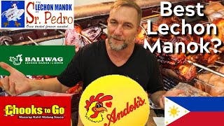 Foreigner tries Manila's LECHON MANOK: Which brand is better?