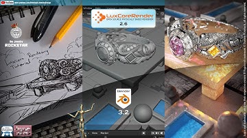 Luxcore Rendering tutorial 3D Jewelry render version 2.6 Blender 3.2