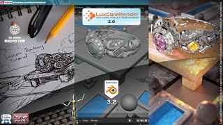 Celebrity Luxcore Rendering tutorial 3D Jewelry render version 2.6 Blender 3.2 Net Worth