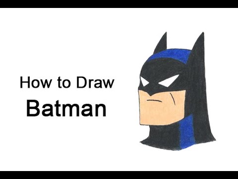 Cómo dibujar a Batman de la serie animada - Dibujos animados en línea