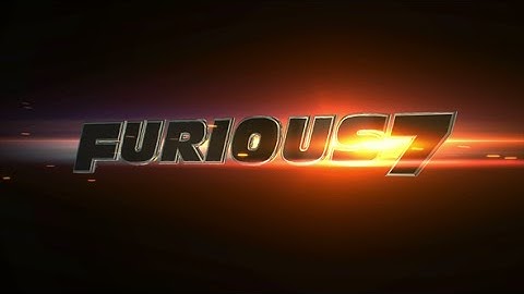 Fast & Furious 7 Logo in After Effects