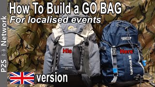 How to build a Go Bag for localised events  UK Preppers | Not a bushcraft kit