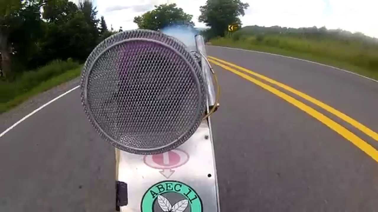 The Blue Smoke Jet Luge Uphill Rear View