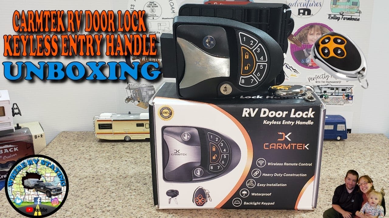 UNBOXING A CARMTEK RV DOOR LOCK WITH KEYLESS ENTRY LET'S GET STARTED