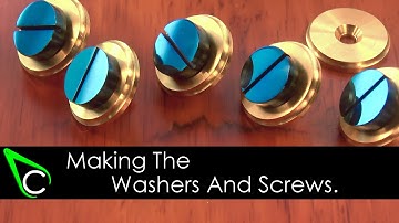 Clockmaking - How To Make A Clock In The Home Machine Shop - Part 3 - Making The Washers And Screws