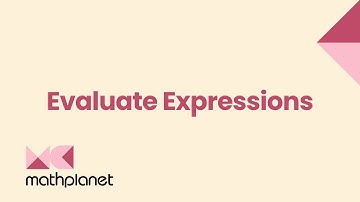 Evaluate Expressions - Pre-algebra - Math