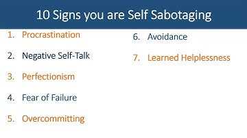 Clutter Clearing - 10 Signs you are Self Sabotaging