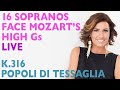 Capture de la vidéo Glass Shatterers! 16 Sopranos Face The Two High G's In Mozart's K.316 *Live*