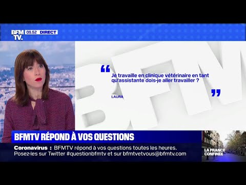 Je travaille en clinique vétérinaire en tant qu'assistante, dois-je aller travailler? BFMTV répond Je travaille en clinique vétérinaire en tant qu'assistante, dois-je aller travailler? BFMTV répond