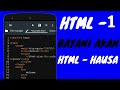 Html 1  bayani akan html  html hausa 2022