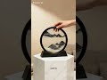 3D Moving Sand Art Picture – Flowing Liquid Sand Desk Decor, 7" (Black)