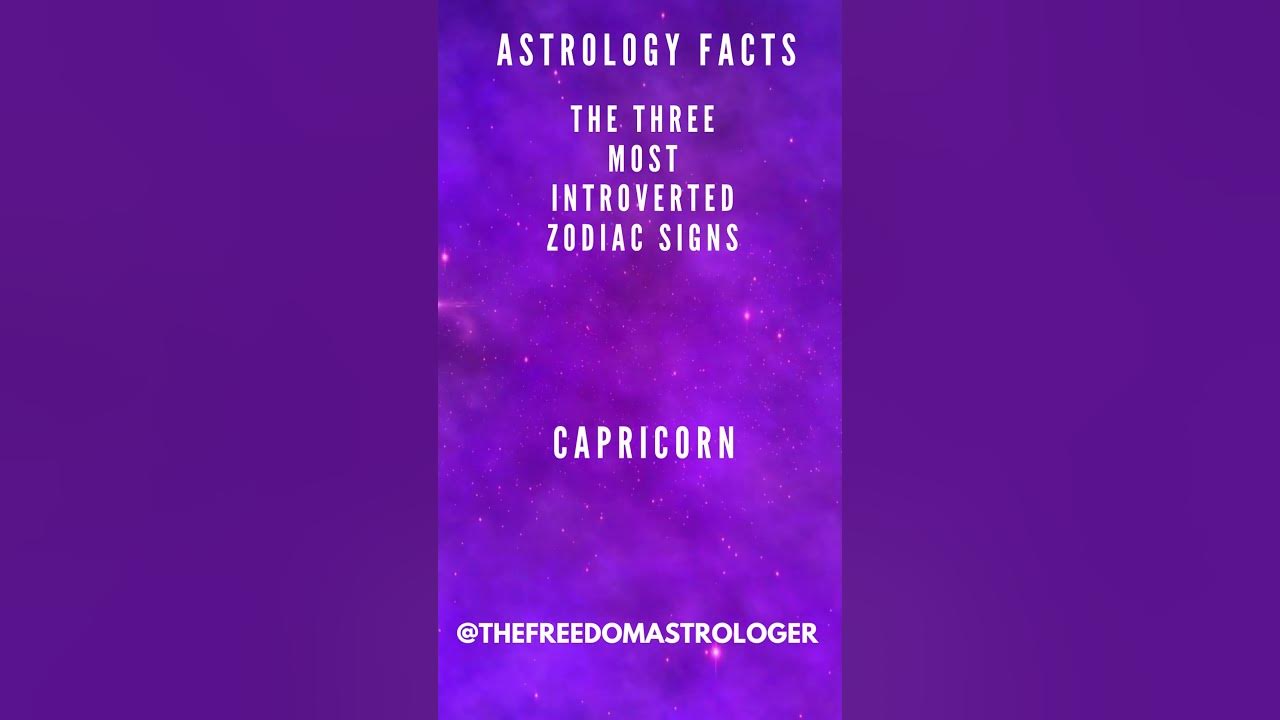 The 3 Most Introverted Zodiac Signs #astrology #zodiac #zodiacsigns ...