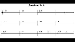 Jazz Blues in Bb - Backing Track (8 Choruses, 110 pbm)