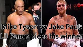 Mike Tyson vs Jake Paul: Lil Pump picks his winner by A Black Star 347 views 2 weeks ago 2 minutes, 27 seconds