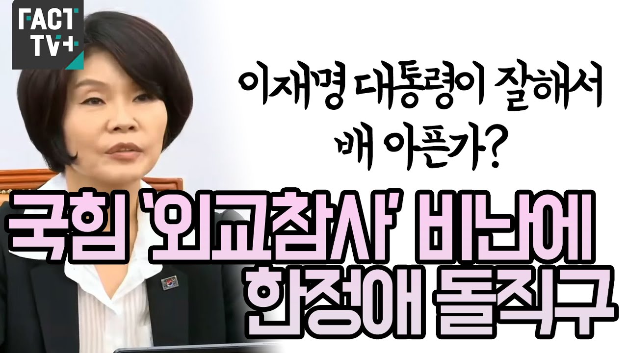 “이재명 대통령이 잘해서 배 아픈가?”...국힘 ‘외교참사’ 비난에 한정애 돌직구 - YouTube