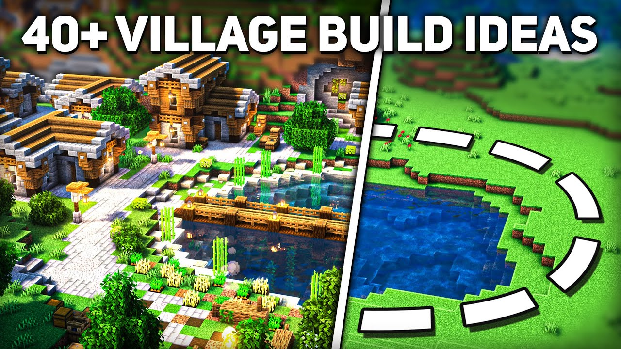 40 Build Ideas For Your Minecraft Village YouTube