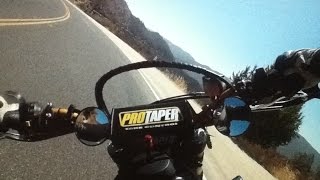 Trail brake CLOSE CALL!!