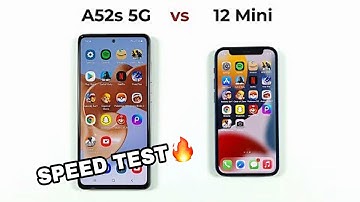 samsung A52s 5g vs iPhone 12mini | SPEED TEST!!