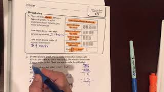 Lesson 7-5 Reteach Pearson envision 2.0