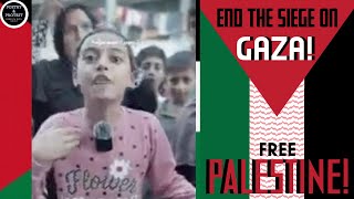 Palestinian Girl In Gaza We Want Our Freedom Scene From Israels War On Gaza October 2023