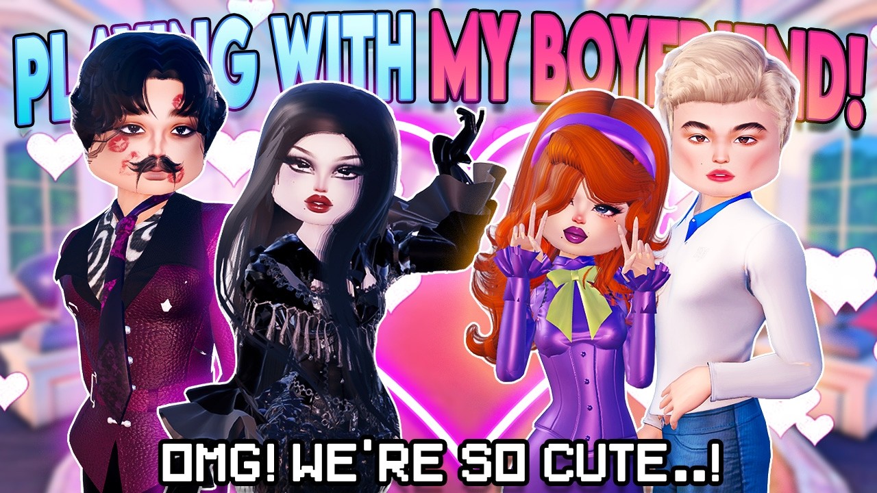 *FORCING* My BOYFRIEND to Play Dress to Impress with ME! 😍 (Roblox)