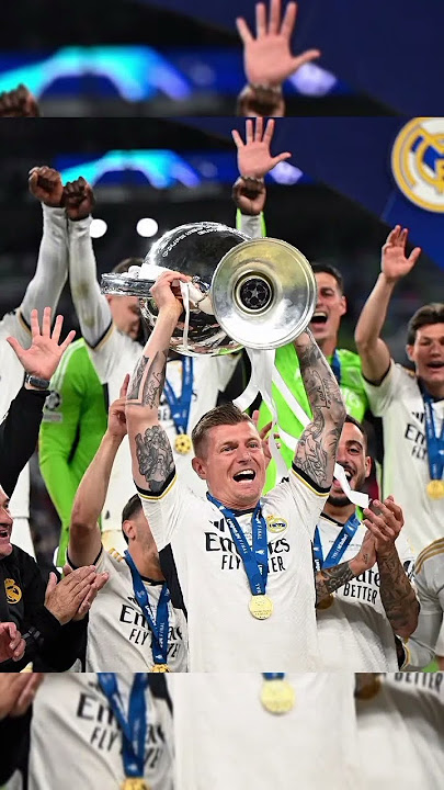 Toni kroos exited his career as a champion.#champions #realmadrid #sports #championsleague #shorts
