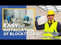 How to install aac blocks by blocktec aac wall system