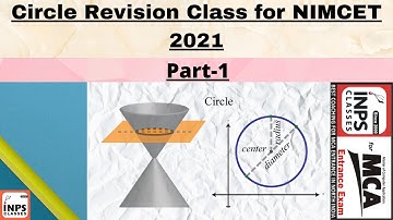 Circle Revision Class for NIMCET 2021 Part 1 by Nitin Agrawal | INPS Classes |