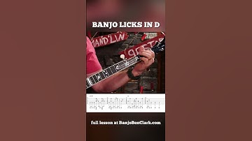 PART2: Banjo Licks 3&4 You Need To Know in D!🪕