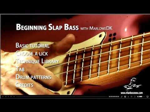 beginner slap bass with marlowedk