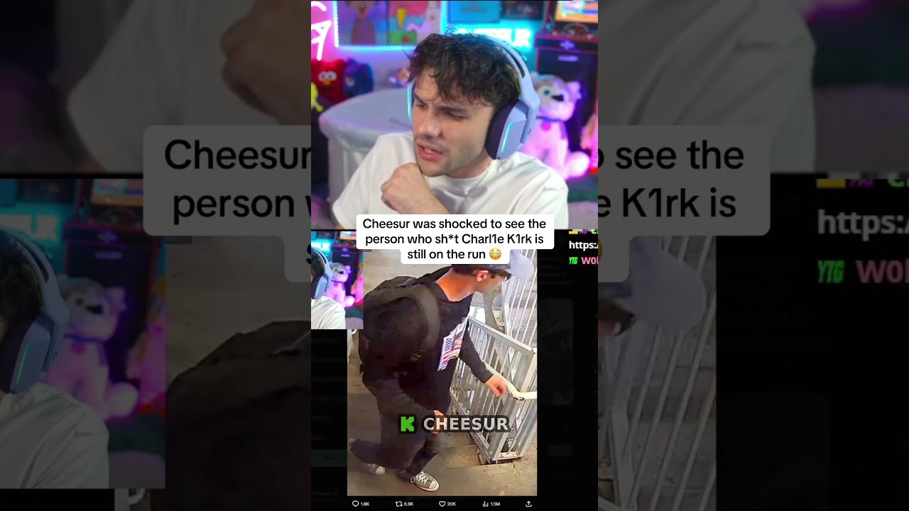 Cheesur Was Shocked To See The Person Who Sh T Charlie Kirk Is Still On Run Charliekirk