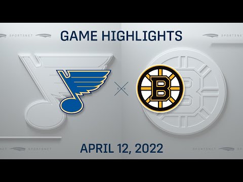 NHL Highlights | Blues vs. Bruins - Apr. 12, 2022