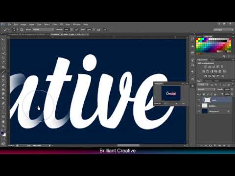 Tutorial Photoshop Typography rope text and Brush color