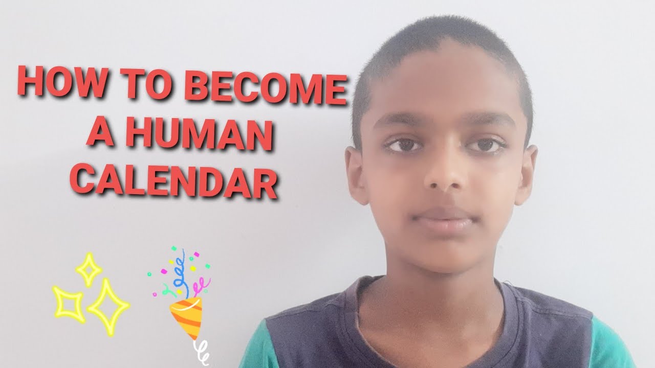 HOW TO BECOME A HUMAN CALENDAR💥💥 || Nandhu's Fun World - YouTube