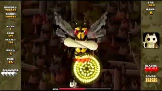 #5 Queen of Bees, dense patterns and suprise! - Let's Play Bullet Heaven 2
