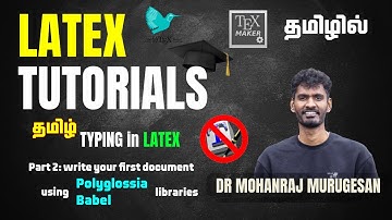 How to Type Tamil Language in LaTeX: Part 2 | Full Course in Tamil #latex #beginners #azhagiplus