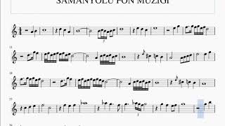 Samanyolu Fon Müzi̇ği̇- Klarnet Notalari