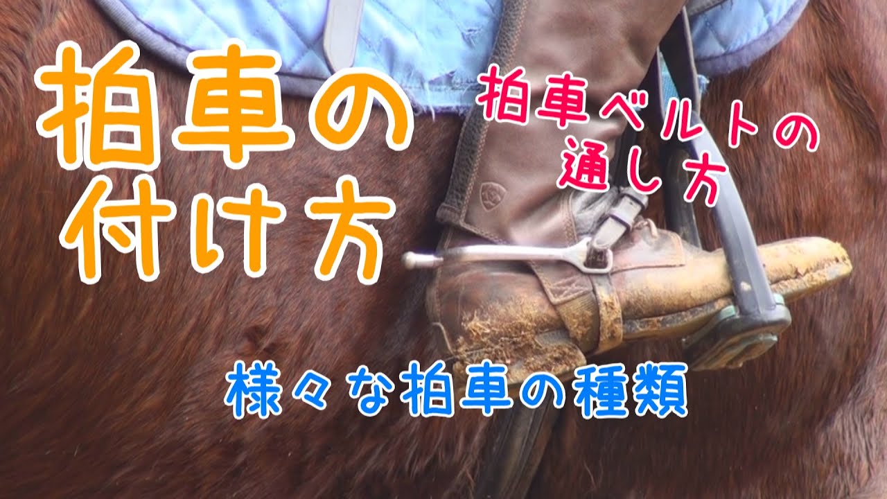 拍車の付け方と拍車の種類を紹介！